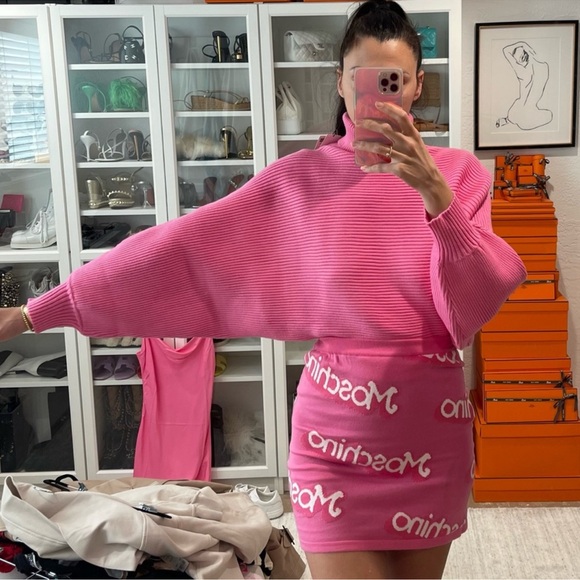 🦋 Bloggers Favorite 🦋 NEW ZARA PINK HIGH NECK KNIT SWEATER SZ M REF. 5536/123 - Picture 13 of 13